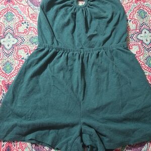 Teal Sleeveless Romper